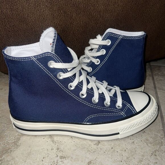 Converse Women’s Chuck 70 Hi Canvas Midnight Navy Blue A09978C 6.5 - Picture 3 of 5